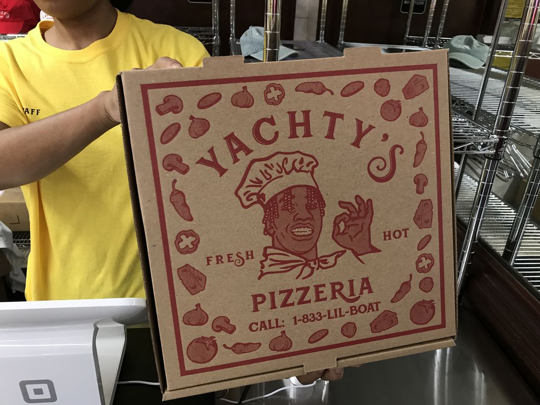 The pizza box<br>
